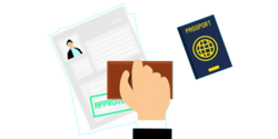 BeHive Globals team member assisting a client with visa documents